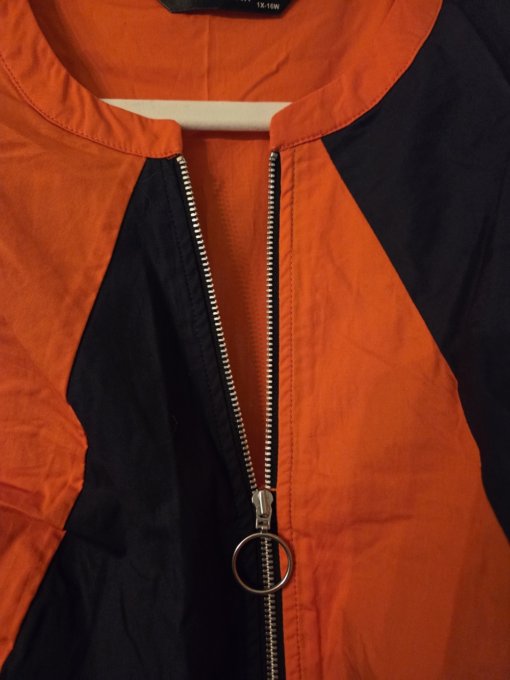 eshakti Orange & Navy Colorblock Midi Dress - Size 16W - Picture 6 of 6
